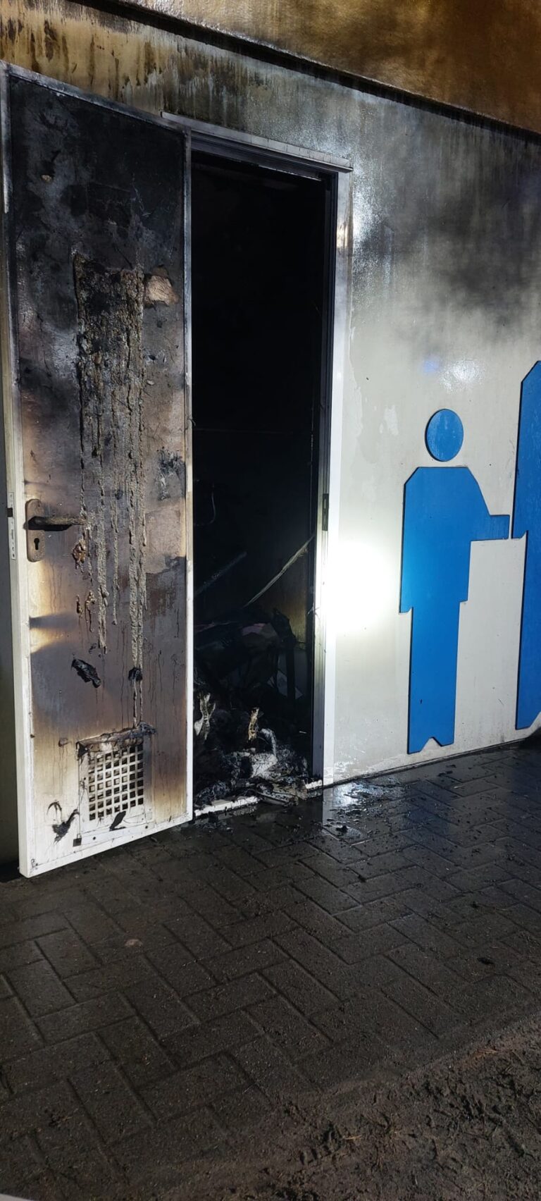 Einsatz Brand Toilettenhaus Ecktannen